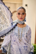 Dhanak | Lawn Collection SS-24 | 3185-Sky Blue - Pakistani Clothes for women, in United Kingdom and United States