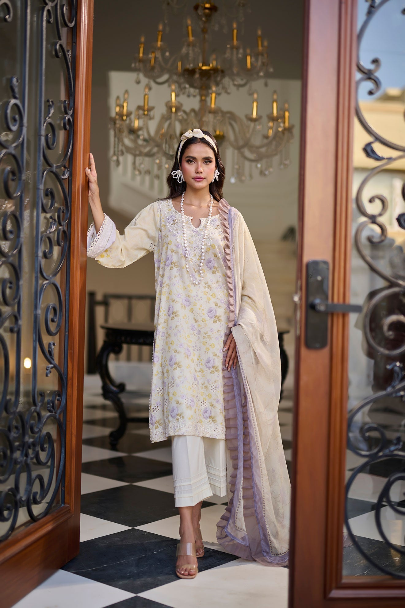 Dhanak | Lawn Collection SS-24 | 3189-Mint Green - Pakistani Clothes for women, in United Kingdom and United States