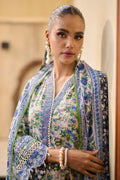 Dhanak | Lawn Collection SS-24 | 3181-Green Floral - Pakistani Clothes for women, in United Kingdom and United States