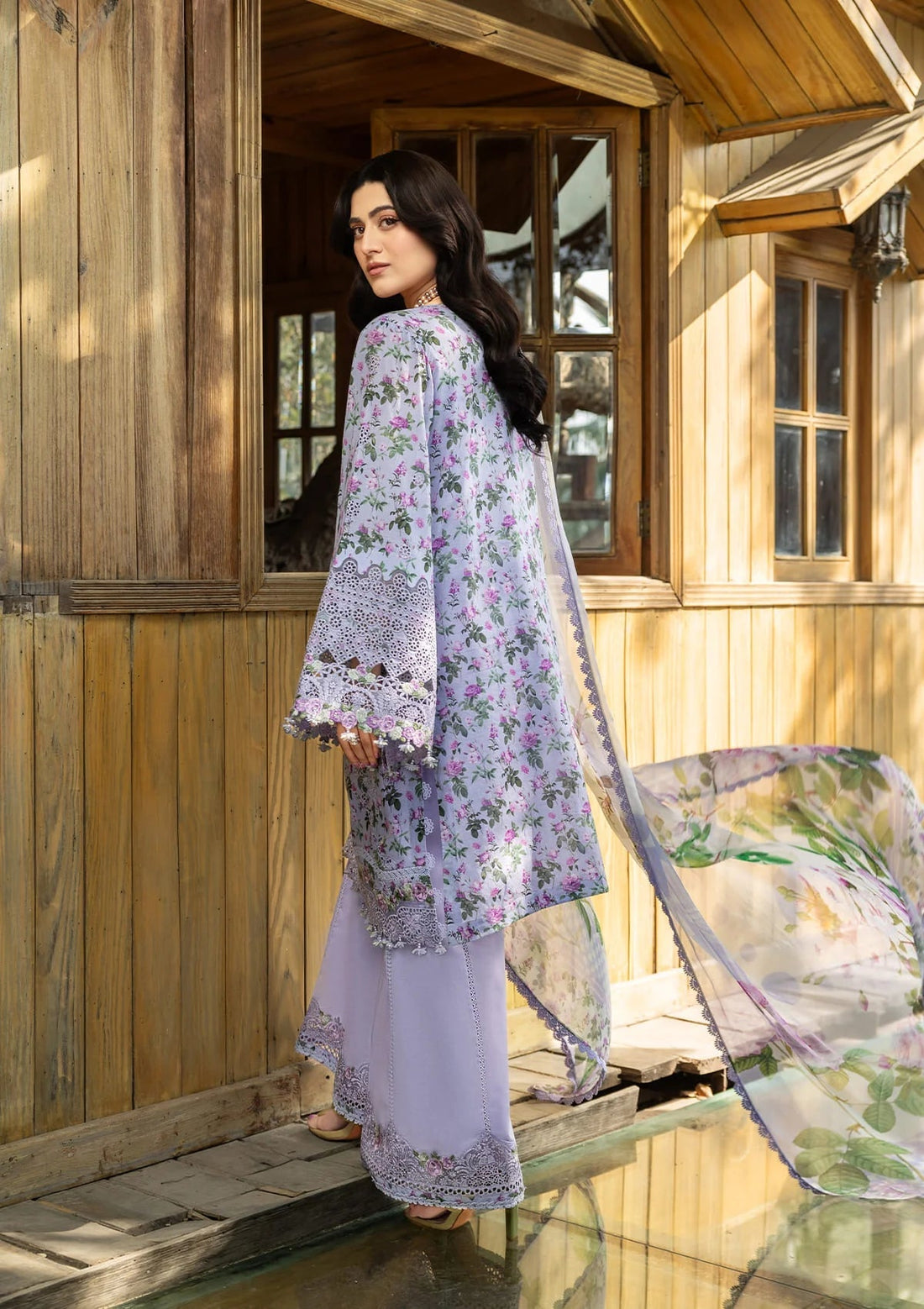Elaf Premium | Chikankari Prints 26 | ERC-6B IRIS