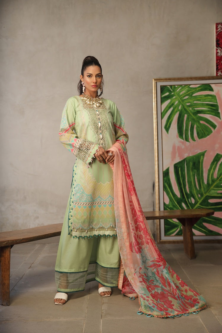 Ellena | Printed Lawn Collection | D01 - Pakistani Clothes for women, in United Kingdom and United States