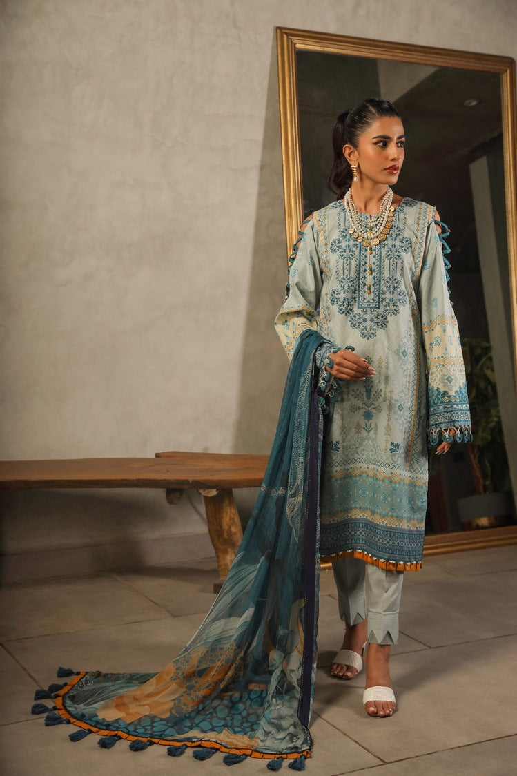 Ellena | Printed Lawn Collection | D08 - Pakistani Clothes for women, in United Kingdom and United States