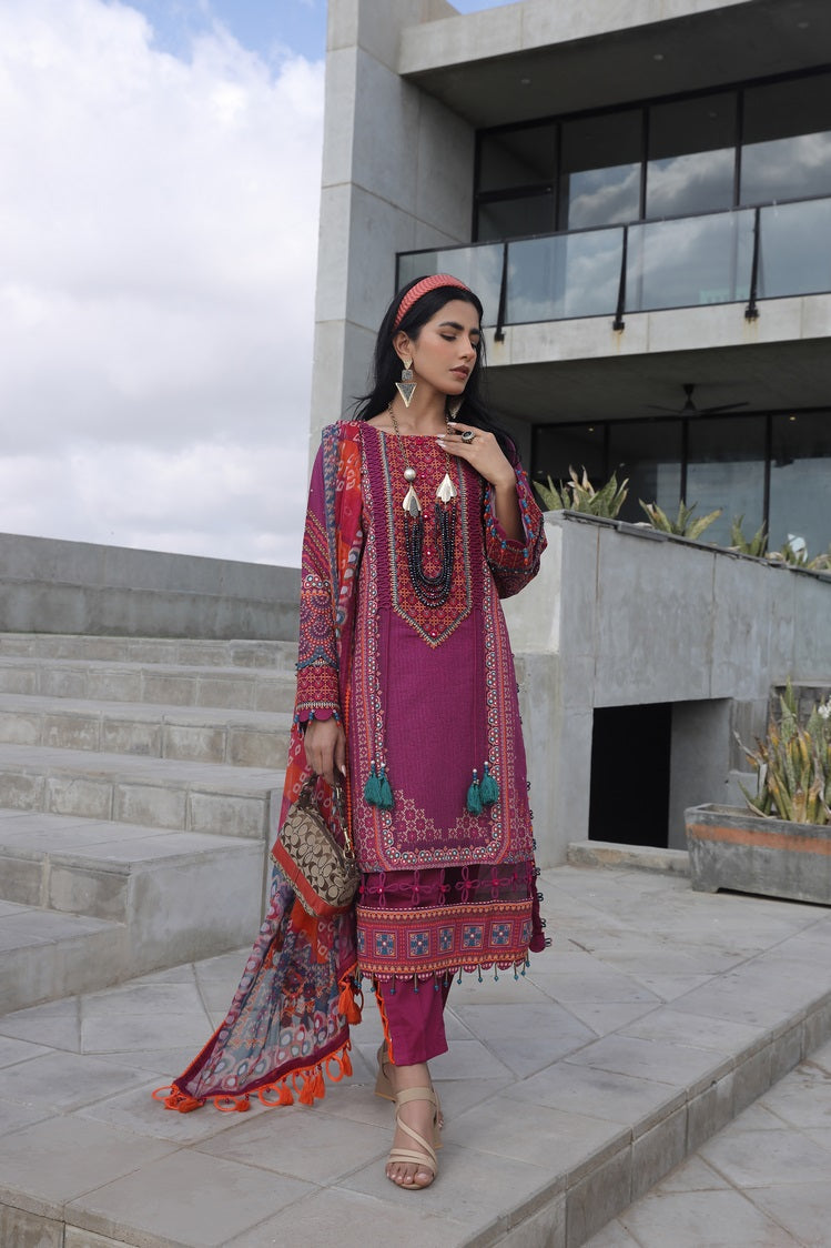 Ellena | Printed Lawn Collection | D12 - Pakistani Clothes for women, in United Kingdom and United States