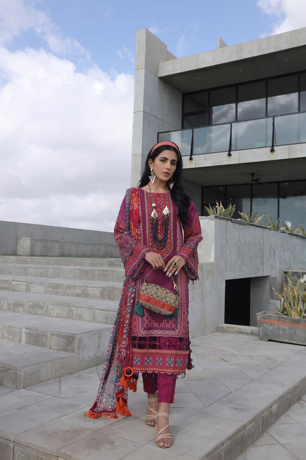 Ellena | Printed Lawn Collection | D12 - Pakistani Clothes for women, in United Kingdom and United States