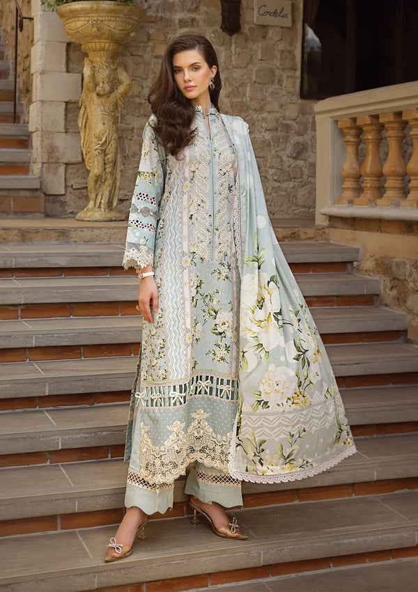 Elaf Premium | Print Chikankari 24 | ECT-05A WATERLILLY - Hoorain Designer Wear - Pakistani Ladies Branded Stitched Clothes in United Kingdom, United states, CA and Australia