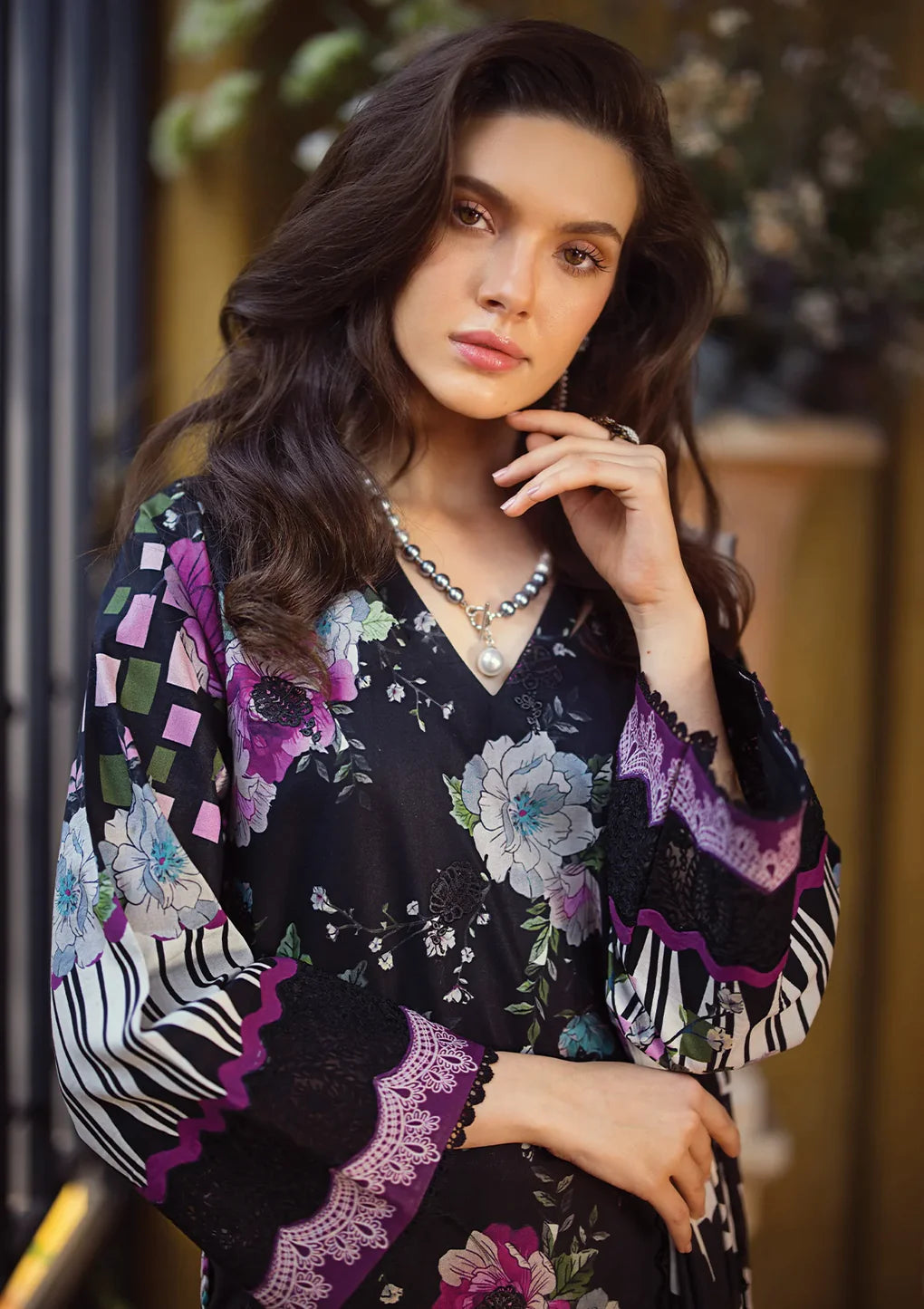 Elaf Premium | Print Chikankari 24 | ECT-02B DARIEN - Pakistani Clothes for women, in United Kingdom and United States