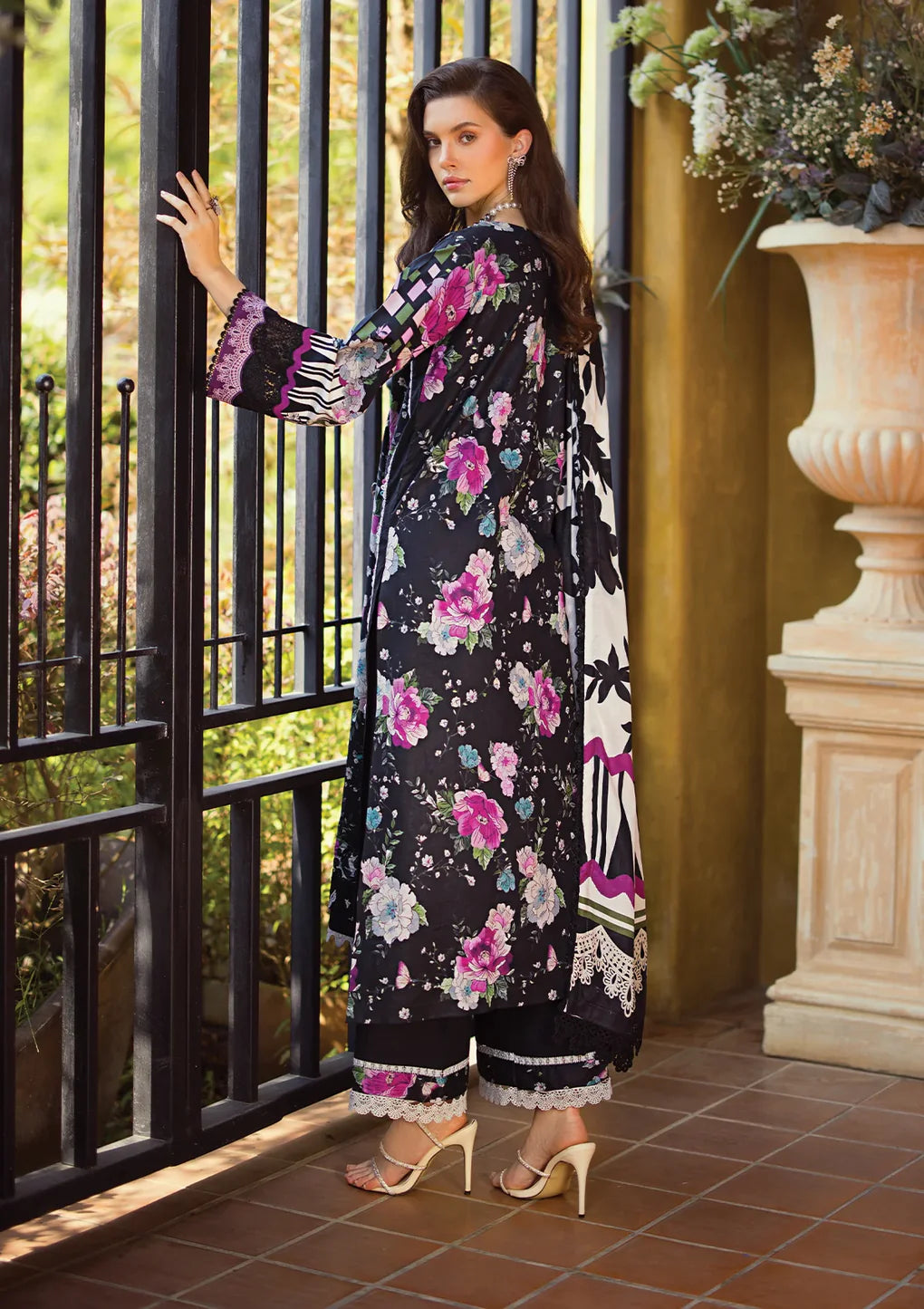 Elaf Premium | Print Chikankari 24 | ECT-02B DARIEN - Pakistani Clothes for women, in United Kingdom and United States