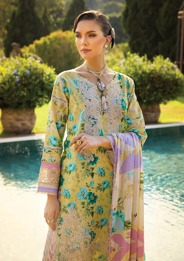 Elaf Premium | Print Chikankari 24 | ECT-06B MISTY SERENADE - Hoorain Designer Wear - Pakistani Designer Clothes for women, in United Kingdom, United states, CA and Australia