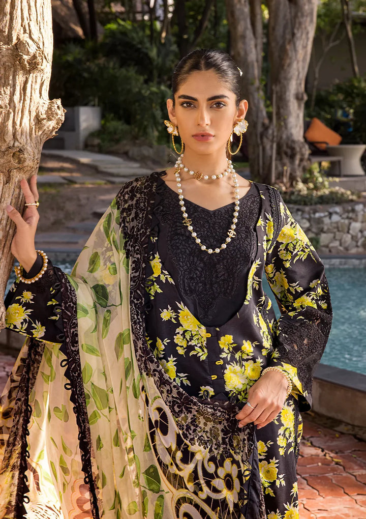 Elaf Premium | Signature Embroidered Lawn 24 | ESL-06A ECLIPSED DREAM - Pakistani Clothes for women, in United Kingdom and United States