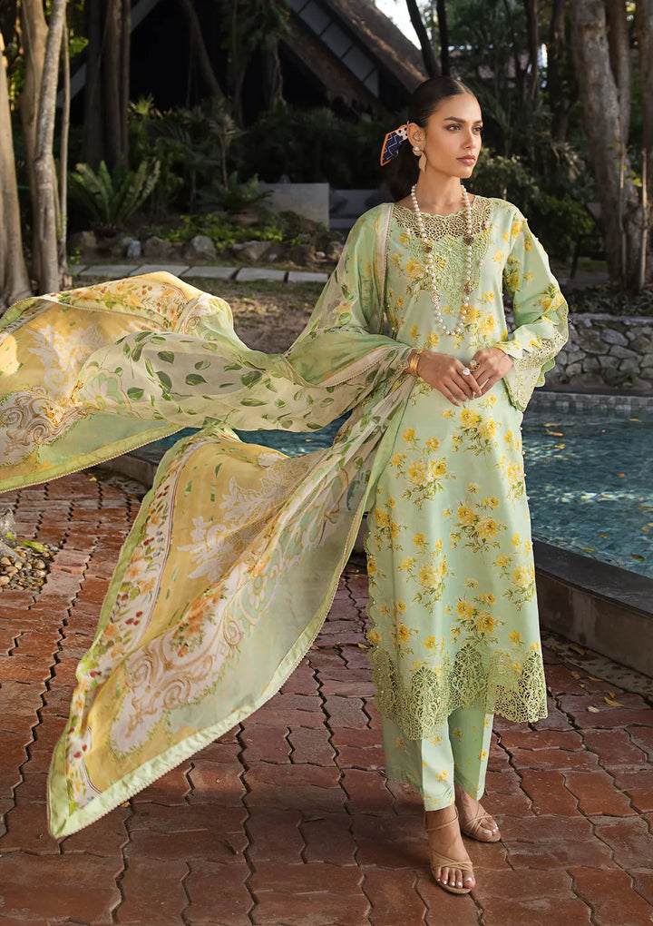 Elaf Premium | Signature Embroidered Lawn 24 | ESL-06B MAJESTIC NOVA - Pakistani Clothes for women, in United Kingdom and United States