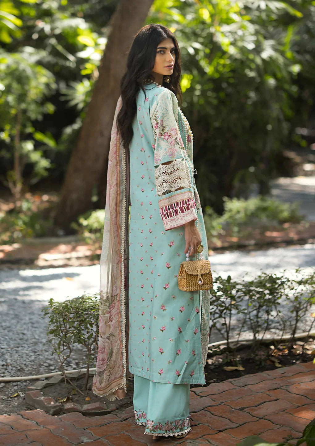 Elaf Premium | Signature Embroidered Lawn 24 | ESL-02B PEARLY ESSENCE - Pakistani Clothes for women, in United Kingdom and United States