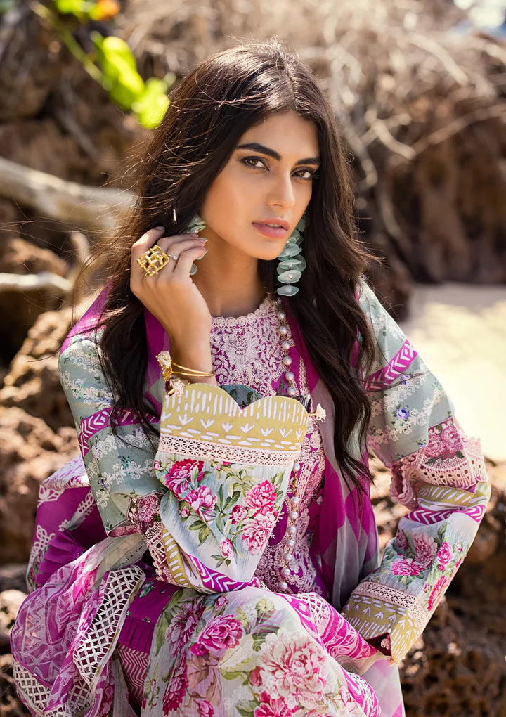 Elaf Premium | Signature Embroidered Lawn 24 | ESL-04B ENCHANTMENT - Pakistani Clothes for women, in United Kingdom and United States