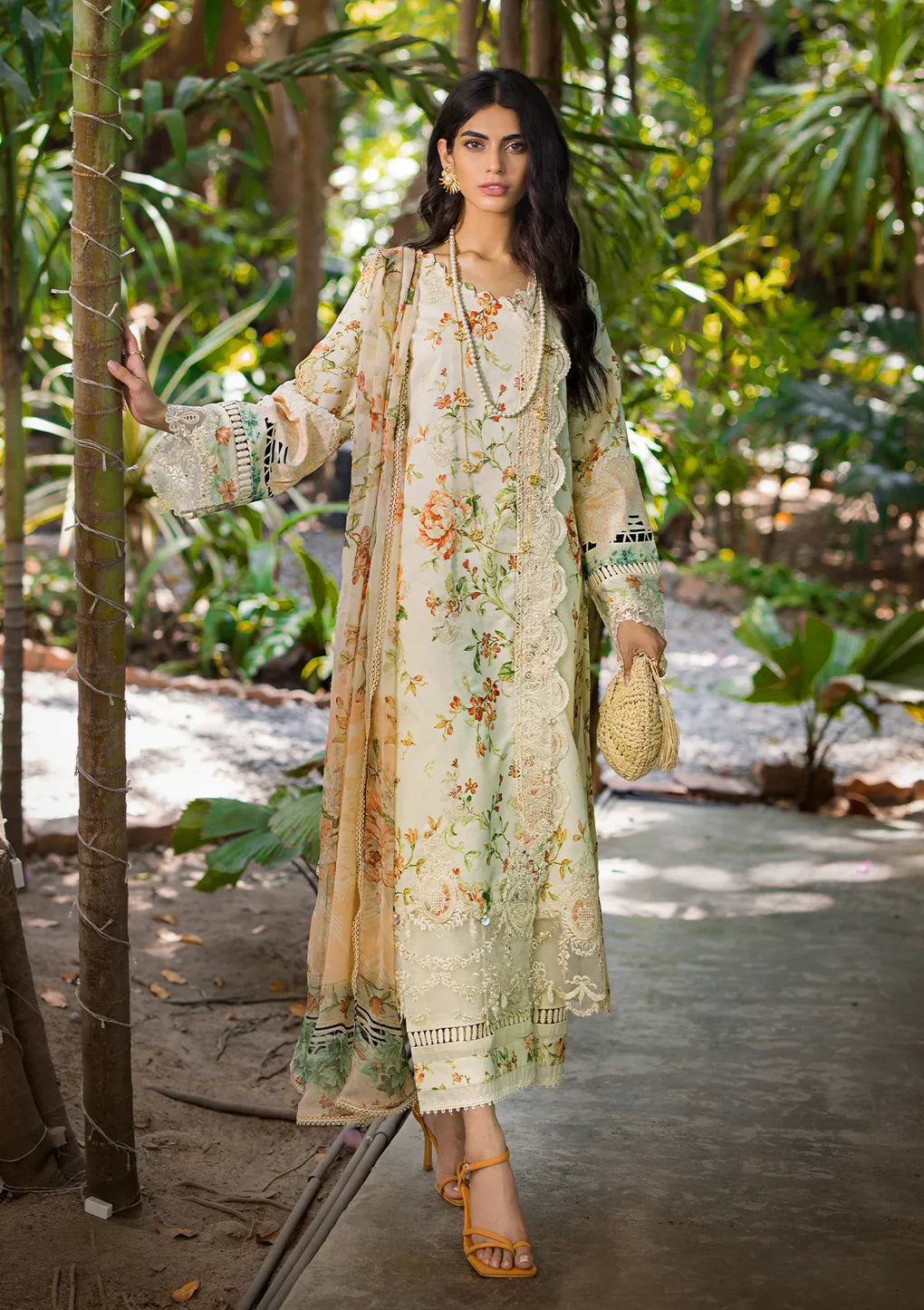 Elaf Premium | Signature Embroidered Lawn 24 | ESL-03A ANGELS BREATH - Pakistani Clothes for women, in United Kingdom and United States