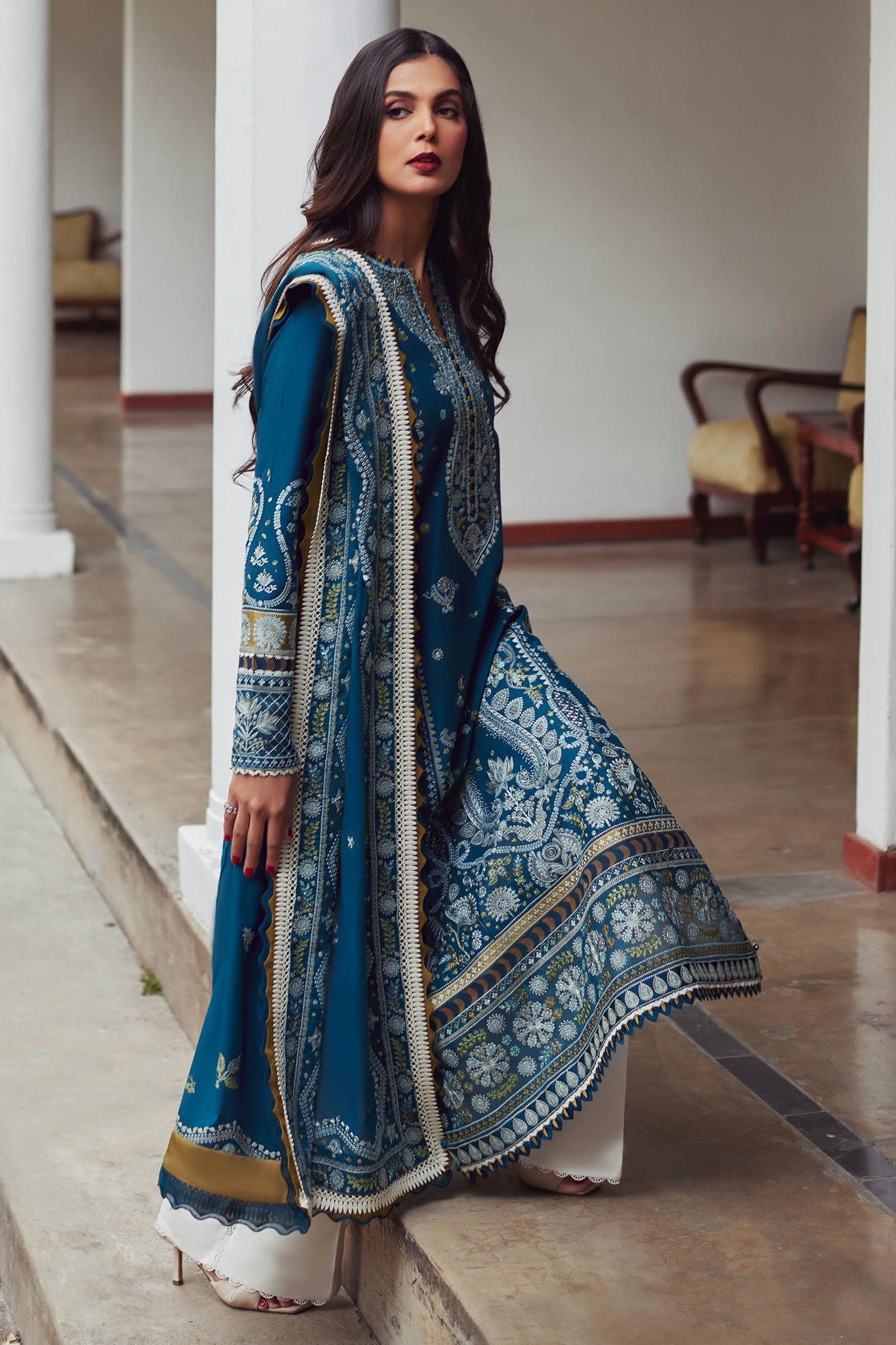 Elan | Lawn’24 | MAHROSH (EL24-04 A) - Pakistani Clothes for women, in United Kingdom and United States