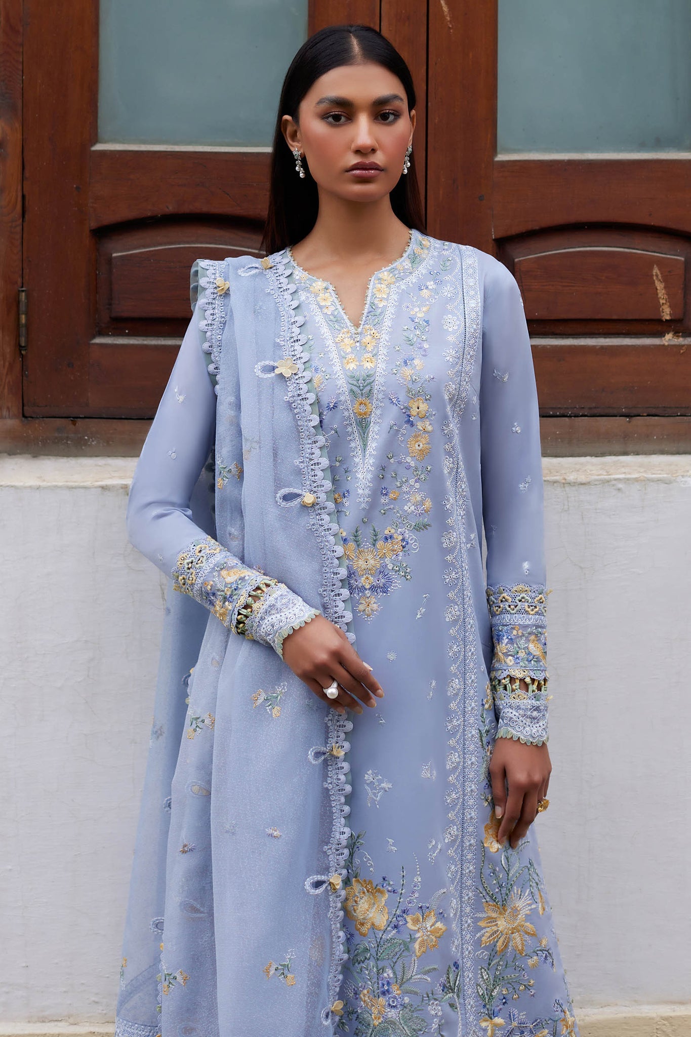 Elan | Lawn’24 | MINA (EL24-01 A) - Pakistani Clothes for women, in United Kingdom and United States