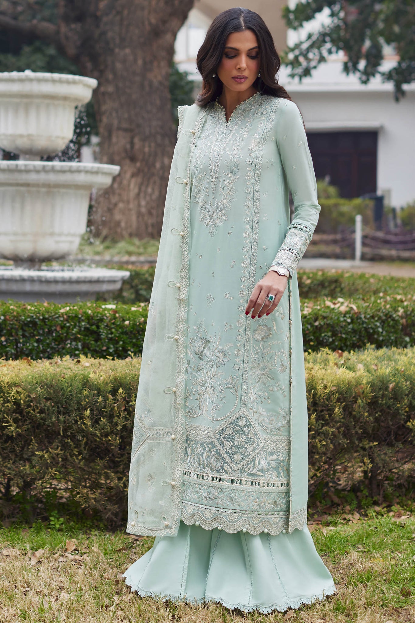 Elan | Lawn’24 | MINA (EL24-01 B) - Pakistani Clothes for women, in United Kingdom and United States