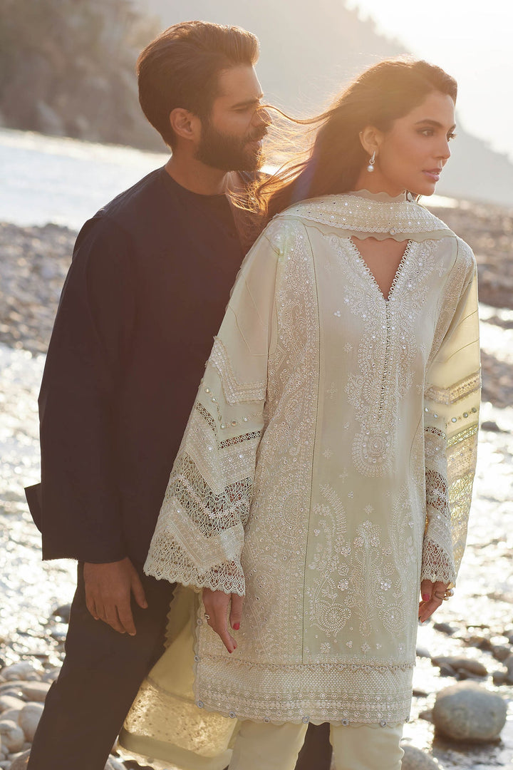 Elan | Lawn’24 | ZEINA (EL24-12 A) - Hoorain Designer Wear - Pakistani Ladies Branded Stitched Clothes in United Kingdom, United states, CA and Australia