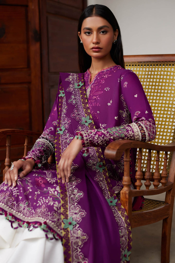 Elan | Lawn’24 |QISTINA (EL24-03 A) - Hoorain Designer Wear - Pakistani Ladies Branded Stitched Clothes in United Kingdom, United states, CA and Australia