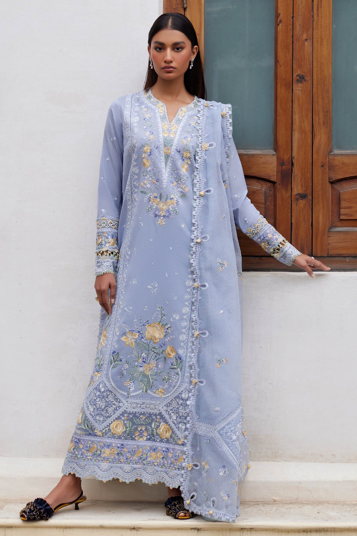 Elan | Lawn’24 | MINA (EL24-01 A) - Pakistani Clothes for women, in United Kingdom and United States