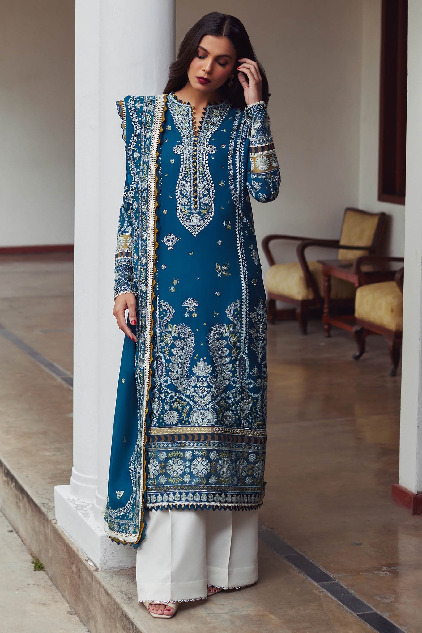 Elan | Lawn’24 | MAHROSH (EL24-04 A) - Pakistani Clothes for women, in United Kingdom and United States