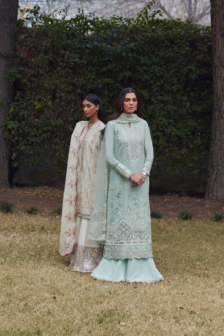 Elan | Lawn’24 | MINA (EL24-01 B) - Hoorain Designer Wear - Pakistani Ladies Branded Stitched Clothes in United Kingdom, United states, CA and Australia