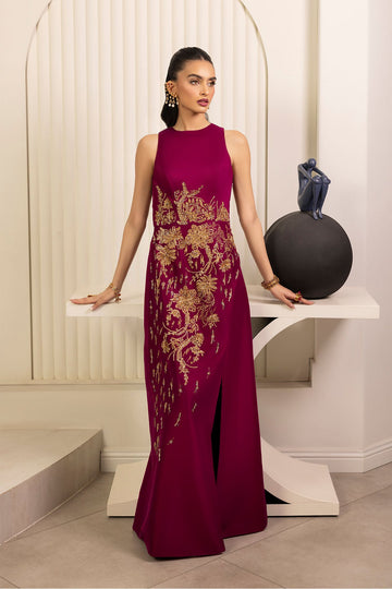 Erum Khan | Elan Formals |Mulberry Gold