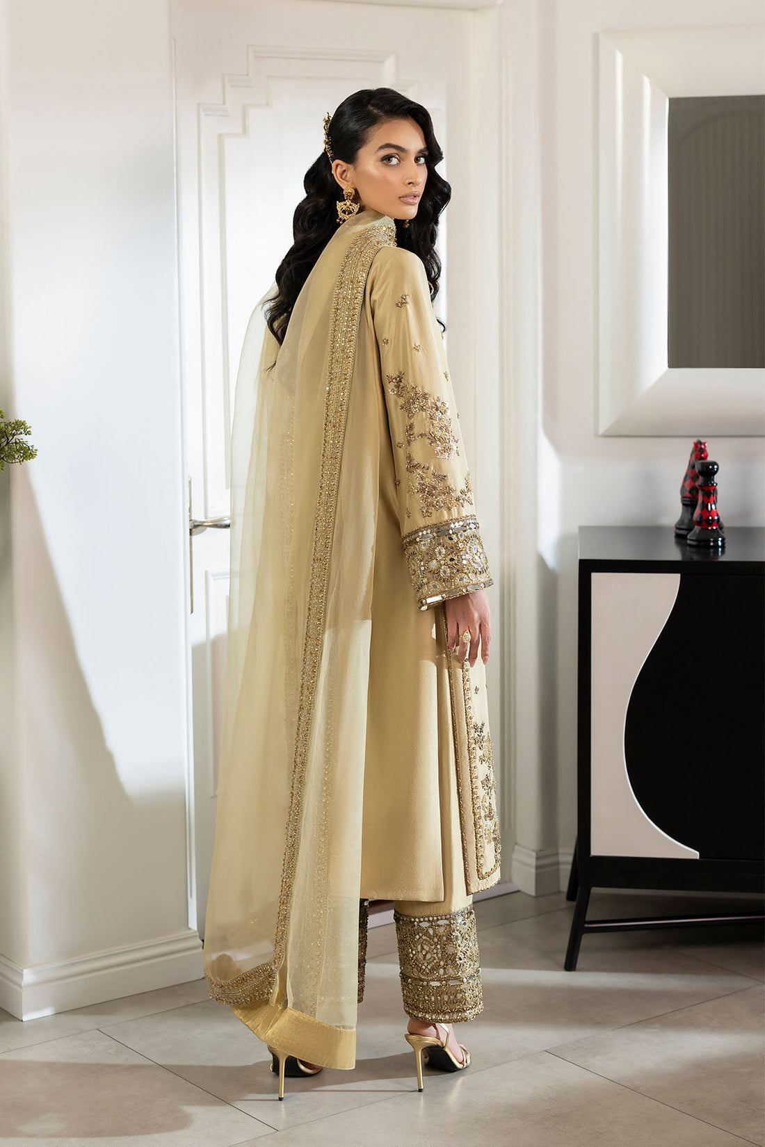 Erum Khan | Elan Formals | Desert Gold