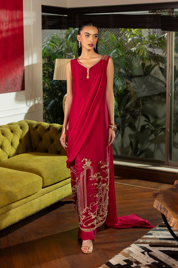 Erum Khan | Elan Formals |Crimson Reverie