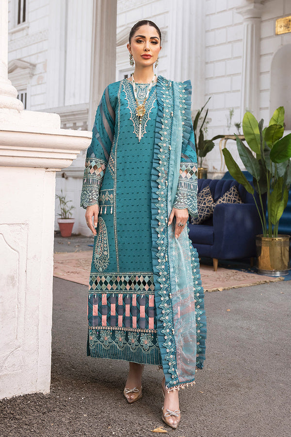 Ellena | Luxury Embroidered Collection | D19 - Hoorain Designer Wear - Pakistani Ladies Branded Stitched Clothes in United Kingdom, United states, CA and Australia