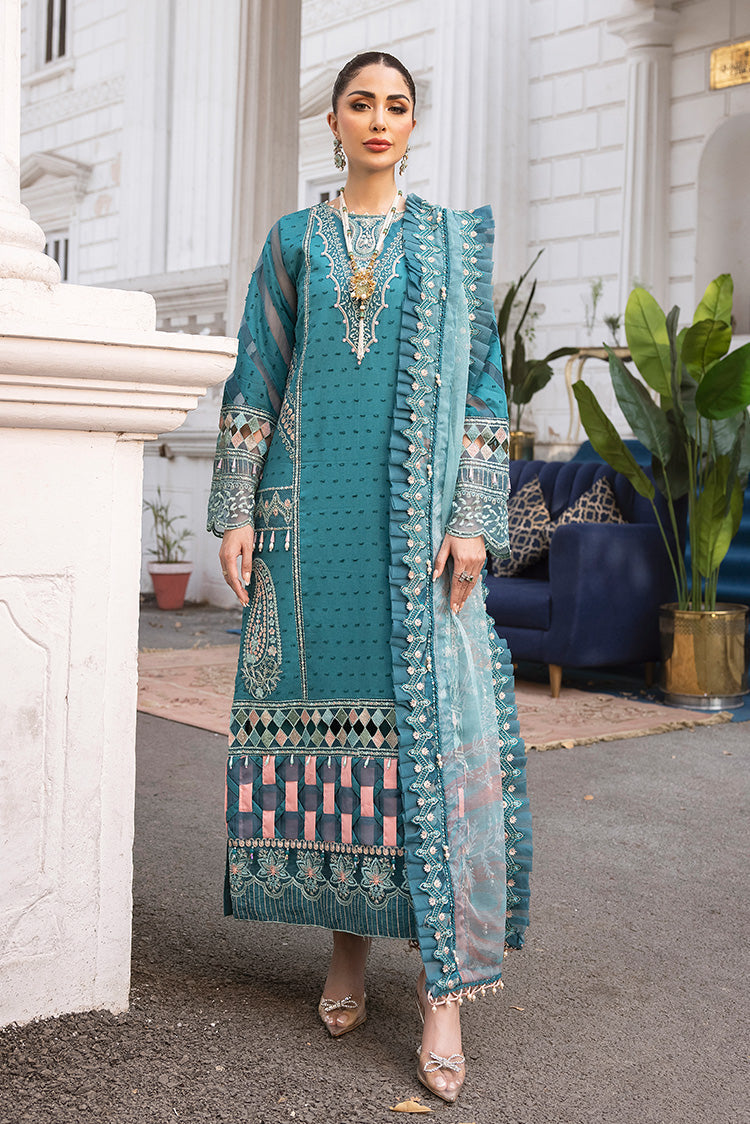 Ellena | Luxury Embroidered Collection | D19 - Pakistani Clothes for women, in United Kingdom and United States