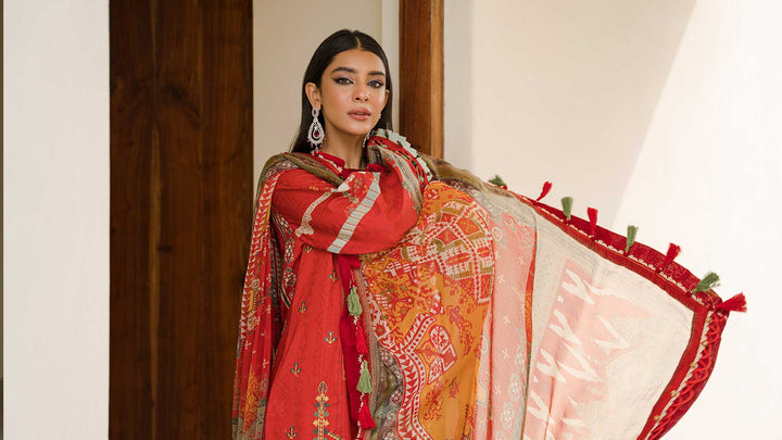 Ellena | Luxury Embroidered Collection | D18 - Hoorain Designer Wear - Pakistani Ladies Branded Stitched Clothes in United Kingdom, United states, CA and Australia