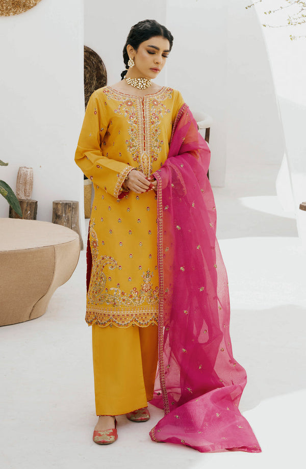 Emaan Adeel | Gul Mohr Eid Pret | WASHMA - Hoorain Designer Wear - Pakistani Ladies Branded Stitched Clothes in United Kingdom, United states, CA and Australia
