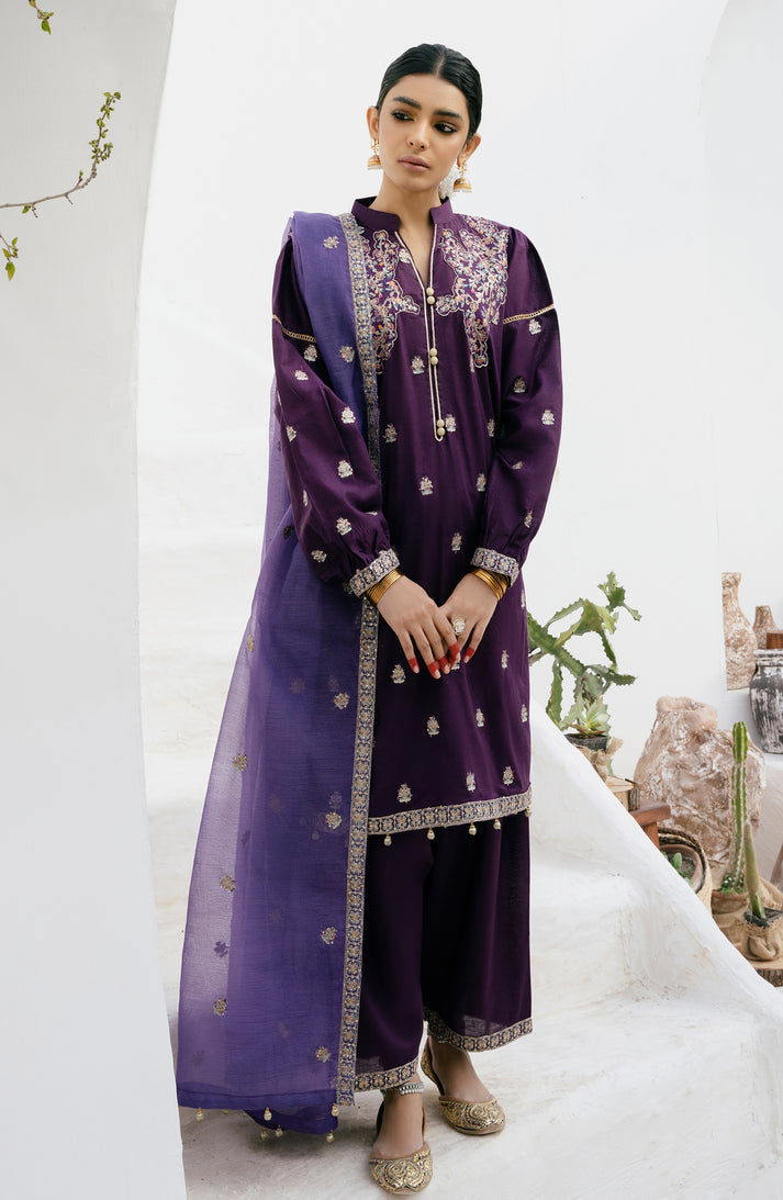 Emaan Adeel | Gul Mohr Eid Pret | LALEH - Hoorain Designer Wear - Pakistani Ladies Branded Stitched Clothes in United Kingdom, United states, CA and Australia