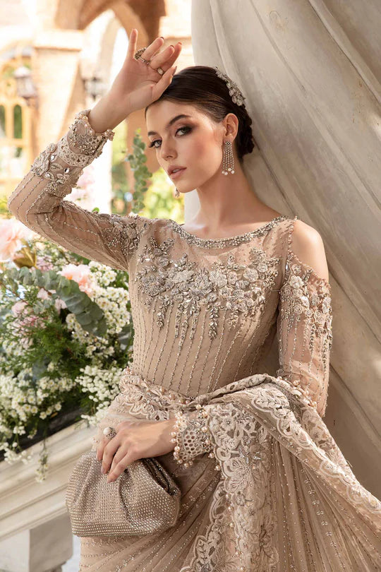 Maria B | Mbroidered Fabrics 2024 | BD-2801 - Hoorain Designer Wear - Pakistani Ladies Branded Stitched Clothes in United Kingdom, United states, CA and Australia