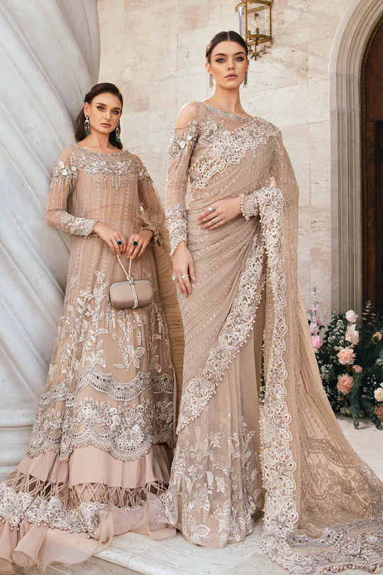 Maria B | Mbroidered Fabrics 2024 | BD-2801 - Hoorain Designer Wear - Pakistani Ladies Branded Stitched Clothes in United Kingdom, United states, CA and Australia