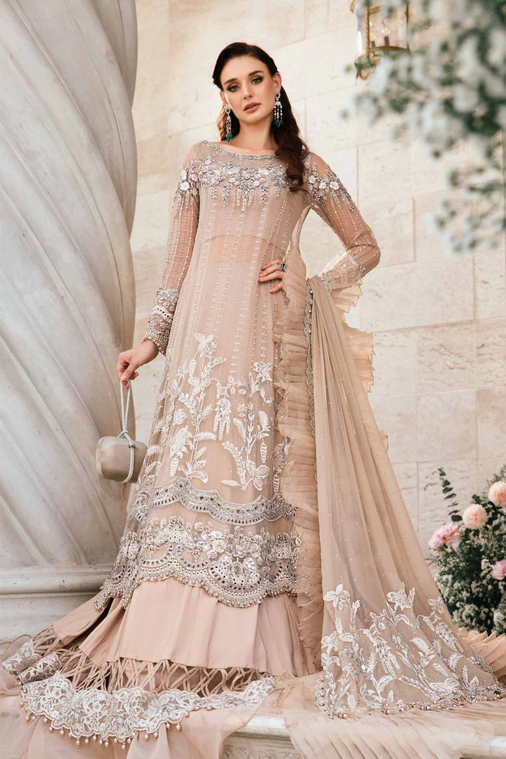 Maria B | Mbroidered Fabrics 2024 | BD-2801 - Hoorain Designer Wear - Pakistani Ladies Branded Stitched Clothes in United Kingdom, United states, CA and Australia