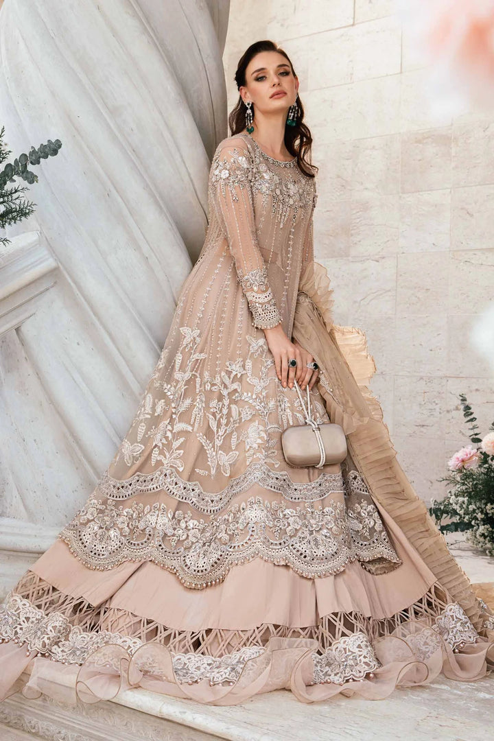 Maria B | Mbroidered Fabrics 2024 | BD-2801 - Hoorain Designer Wear - Pakistani Ladies Branded Stitched Clothes in United Kingdom, United states, CA and Australia