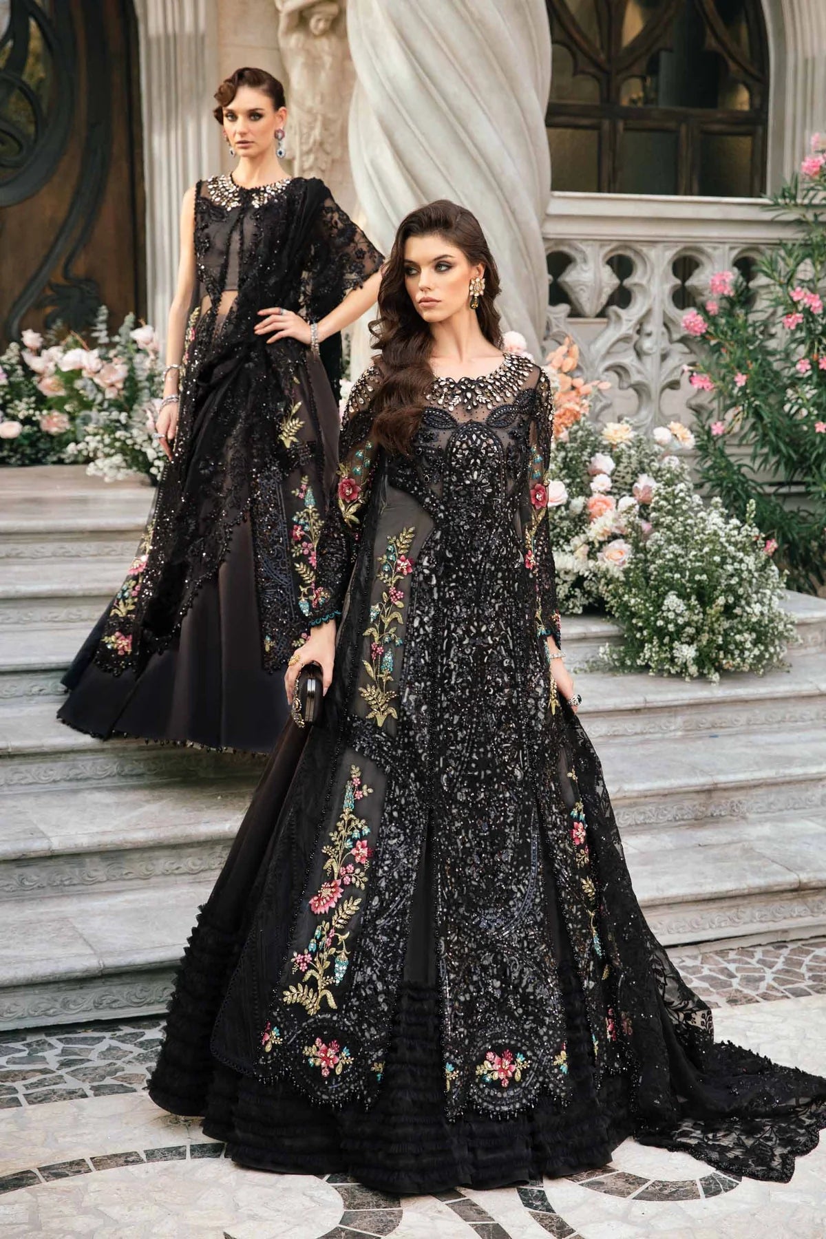 Maria B | Mbroidered Fabrics 2024 | BD-2802 - Pakistani Clothes for women, in United Kingdom and United States