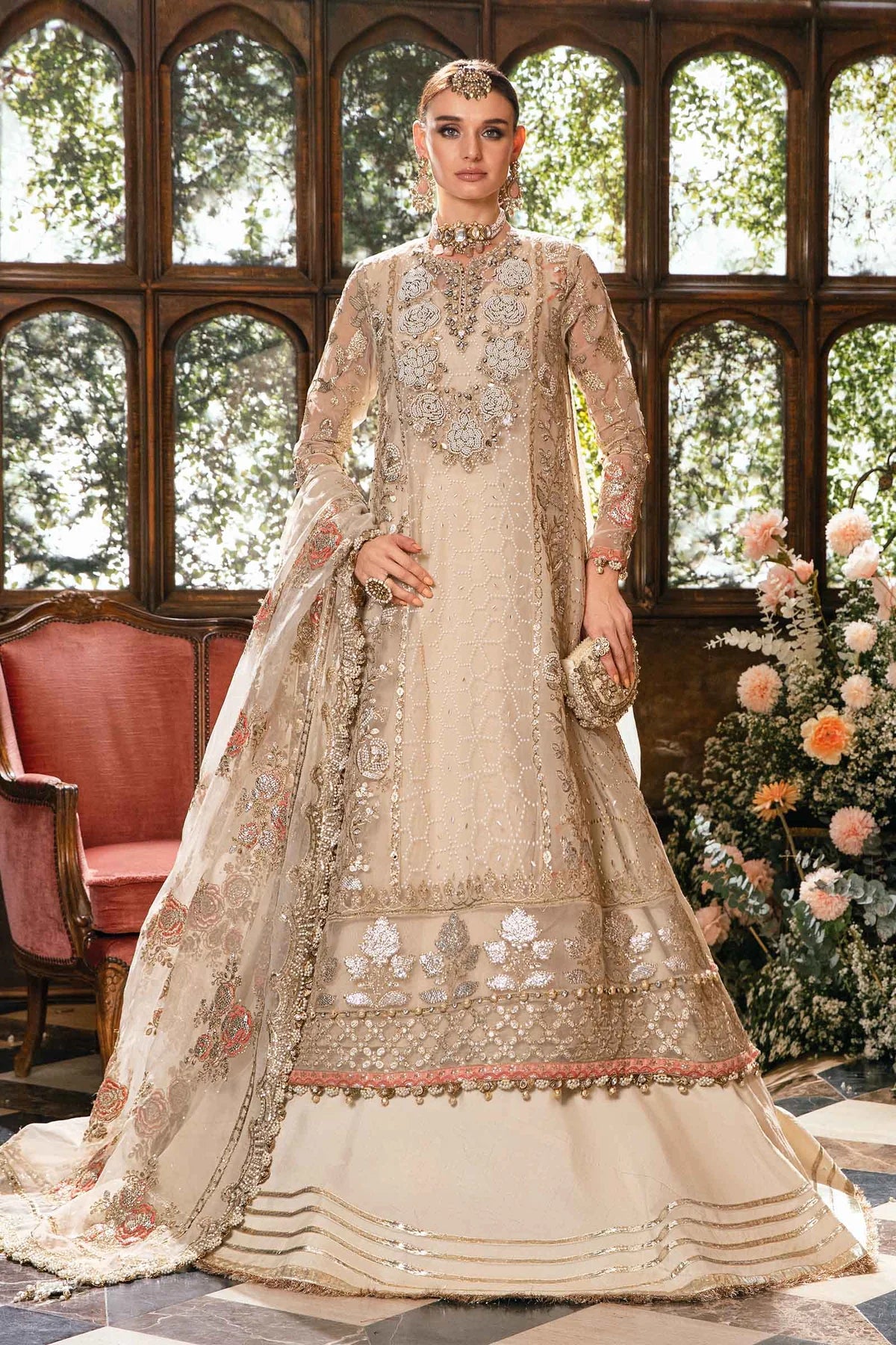 Maria B | Mbroidered Fabrics 2024 | BD-2805 - Pakistani Clothes for women, in United Kingdom and United States