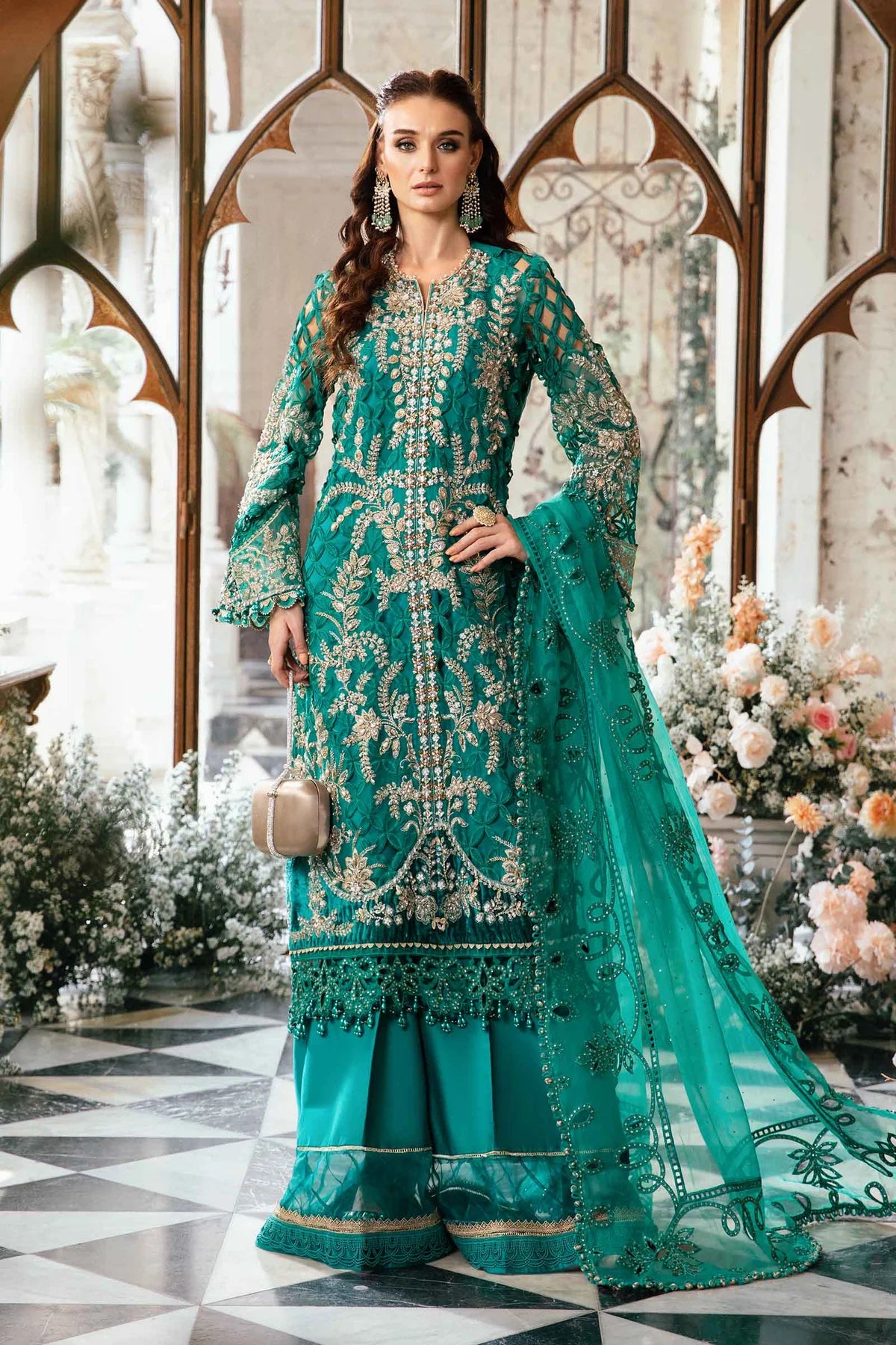 Maria B | Mbroidered Fabrics 2024 | BD-2806 - Pakistani Clothes for women, in United Kingdom and United States