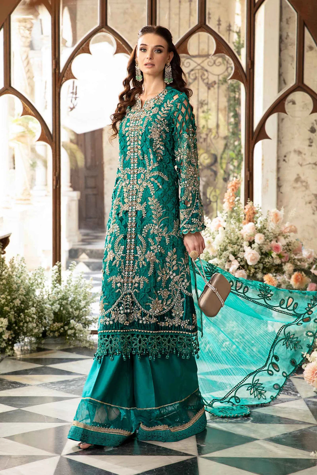 Maria B | Mbroidered Fabrics 2024 | BD-2806 - Pakistani Clothes for women, in United Kingdom and United States