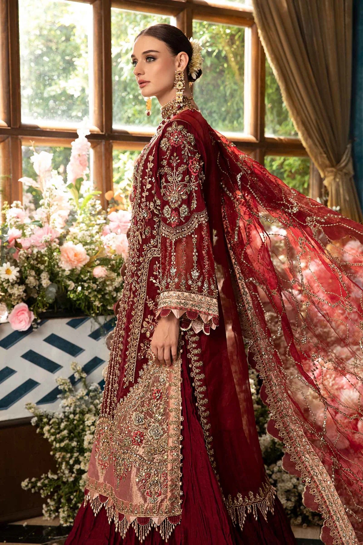 Maria B | Mbroidered Fabrics 2024 | BD-2807 - Pakistani Clothes for women, in United Kingdom and United States