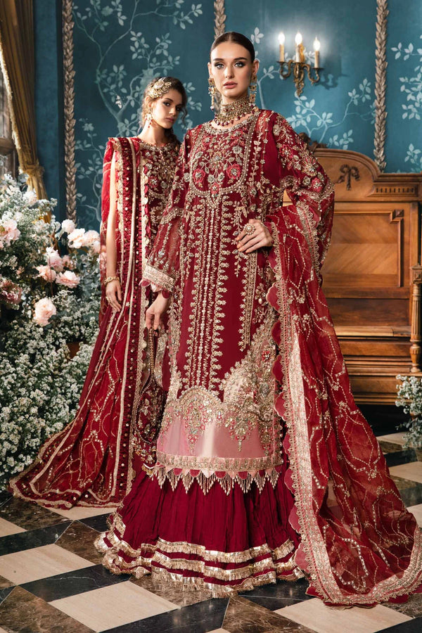 Maria B | Mbroidered Fabrics 2024 | BD-2807 - Hoorain Designer Wear - Pakistani Ladies Branded Stitched Clothes in United Kingdom, United states, CA and Australia