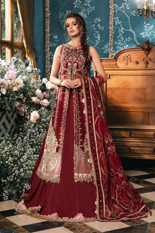 Maria B | Mbroidered Fabrics 2024 | BD-2807 - Hoorain Designer Wear - Pakistani Designer Clothes for women, in United Kingdom, United states, CA and Australia