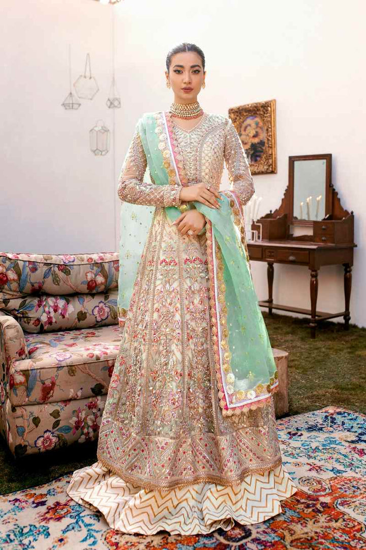 Ezra | Wedding Collection | Sage - Hoorain Designer Wear - Pakistani Designer Clothes for women, in United Kingdom, United states, CA and Australia