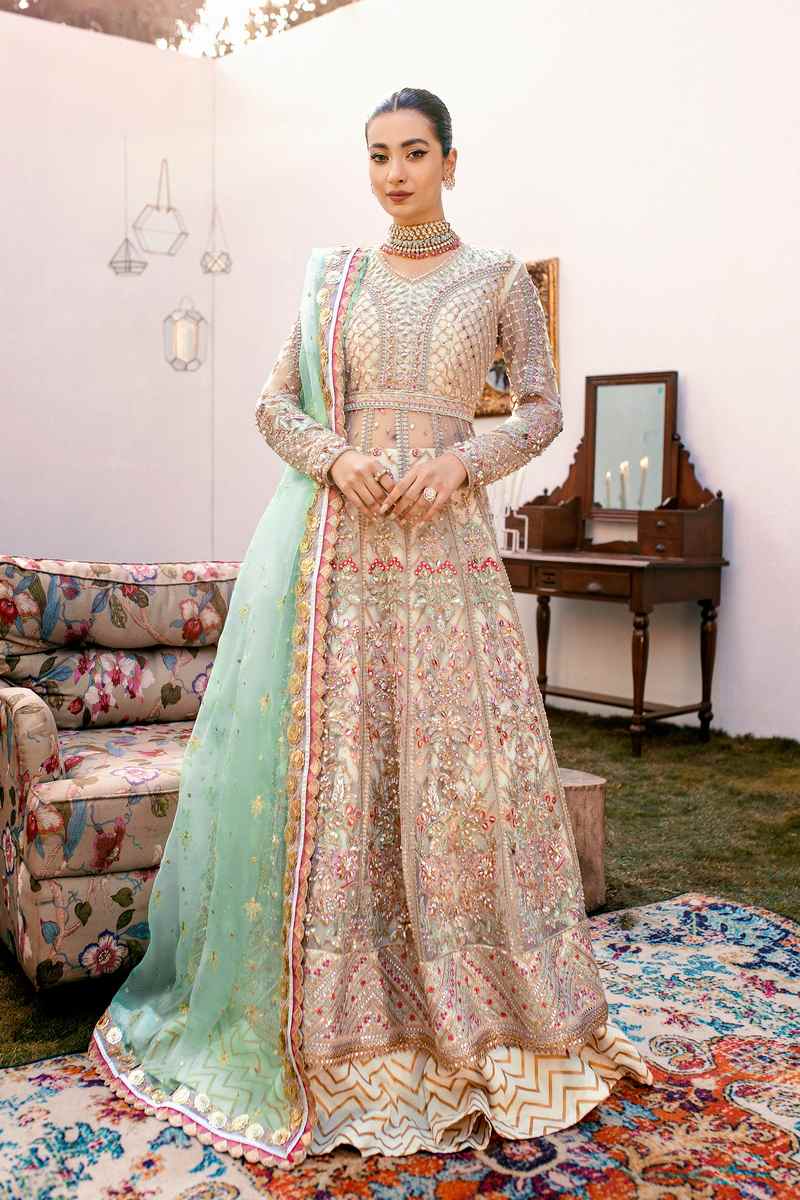 Ezra | Wedding Collection | Sage - Pakistani Clothes for women, in United Kingdom and United States