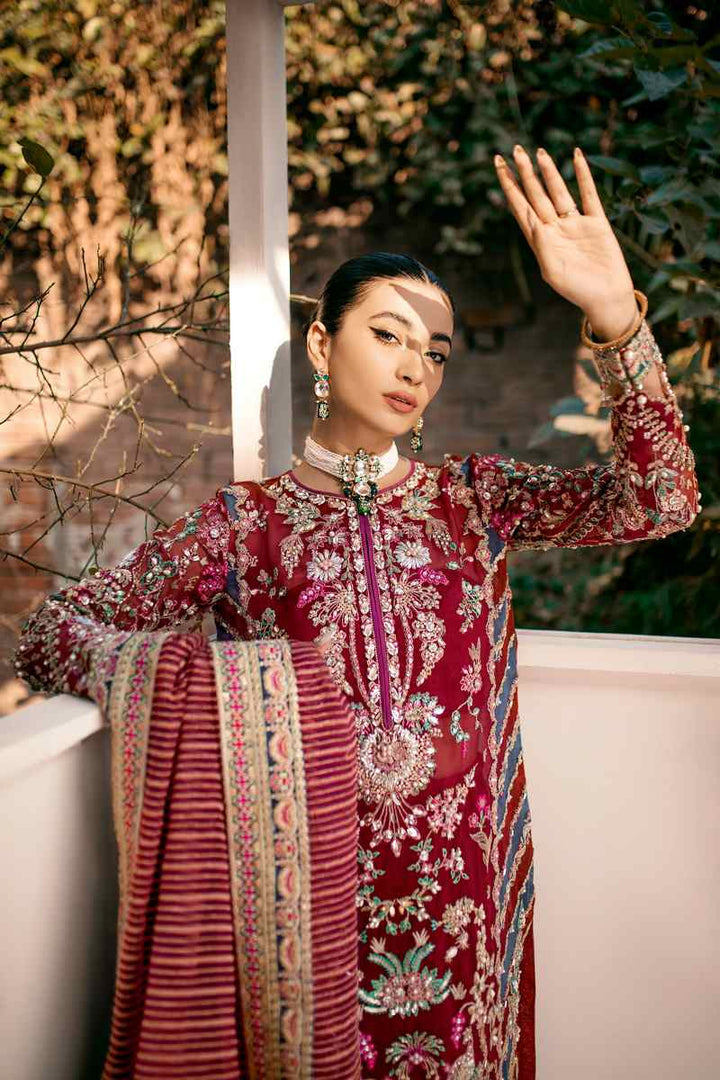 Ezra | Wedding Collection | Poppy - Hoorain Designer Wear - Pakistani Designer Clothes for women, in United Kingdom, United states, CA and Australia