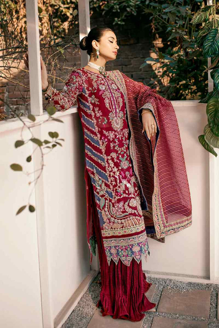 Ezra | Wedding Collection | Poppy - Hoorain Designer Wear - Pakistani Designer Clothes for women, in United Kingdom, United states, CA and Australia