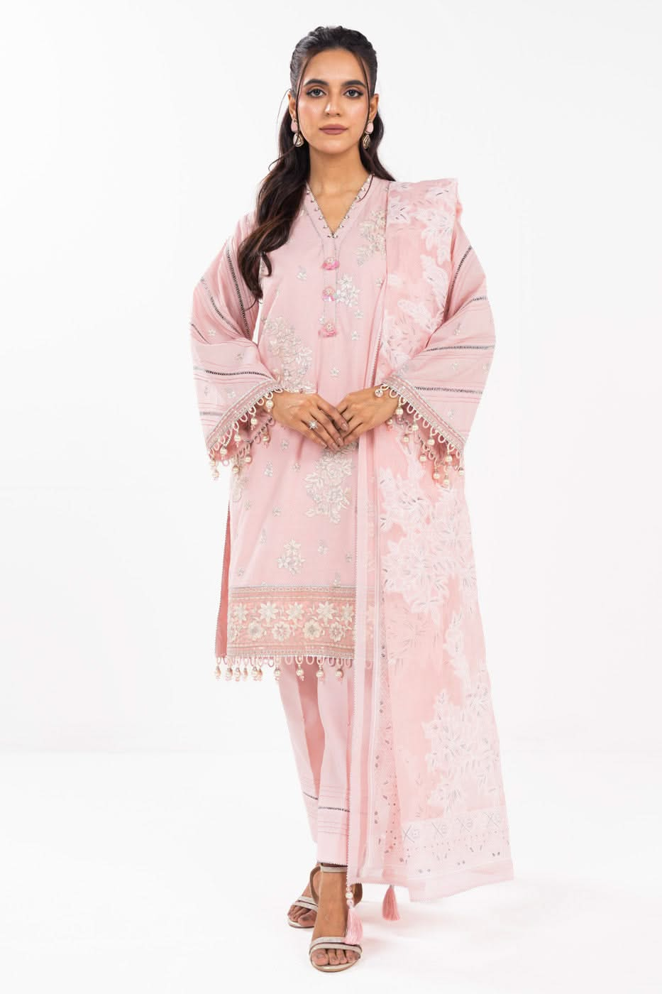 AlKaram | Festive Summer 25 | FC-13F-25-Baby Pink