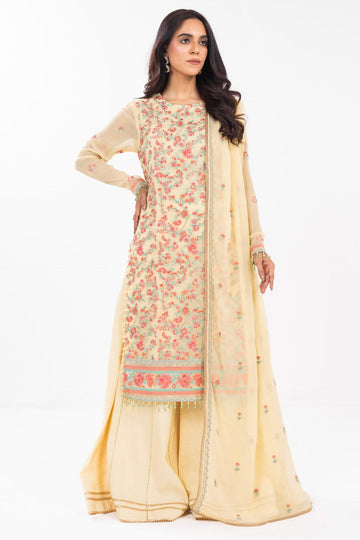 AlKaram | Festive Summer 25 | FC-21I-25-Yellow